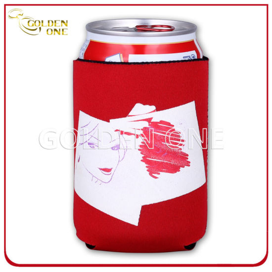 Kundenspezifischer sublimationsbedruckter Neopren-Bier-Stubby-Halter für Werbezwecke