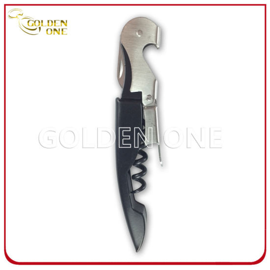 Hochwertiger Weinkorkenzieher aus gebürstetem Edelstahl