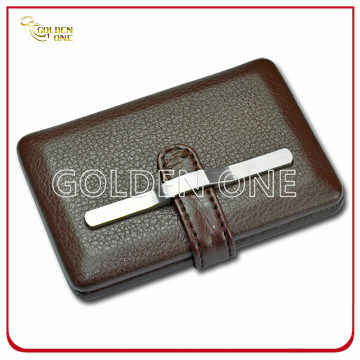 Heißer Verkaufs-Zigarettenhalter aus echtem Leder und Metall