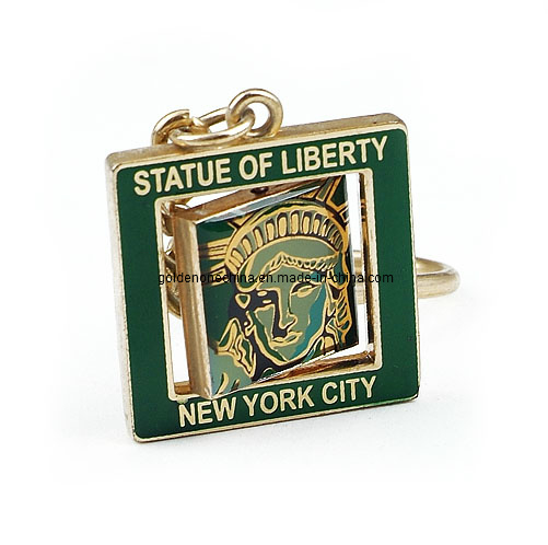 Kundenspezifischer glänzender Goldbaseballspiel-Metallring mit Rhinestone