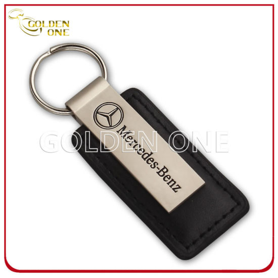 Professioneller Custom Car Logo Schlüsselhalter aus Metall und Leder