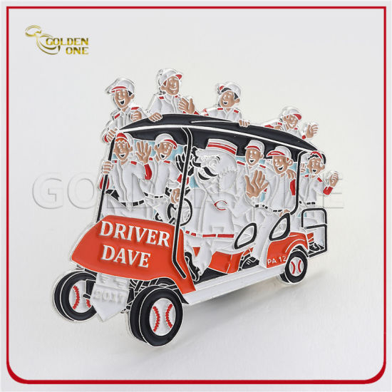 Ausgefallenes Design Günstige harte Emaille Glitter Anstecknadel