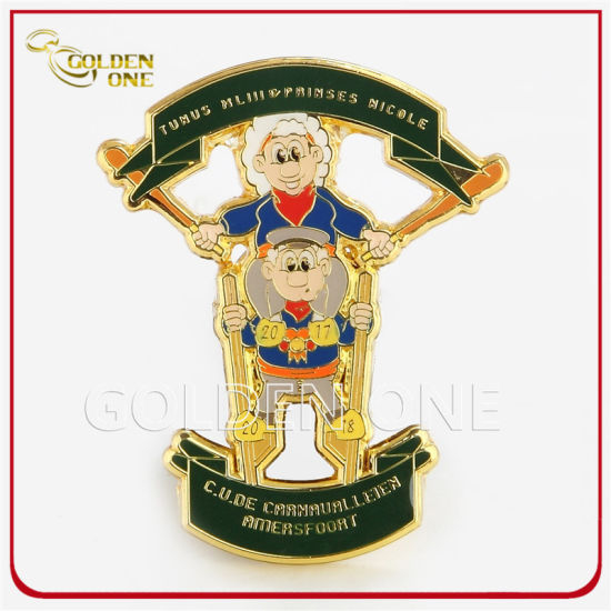 Individuell gefärbtes schwarzes Finish Hartemaille-Metall-Anstecknadel