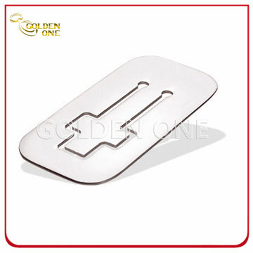 Fashion Design vernickeltes Edelstahl-Metall-Lesezeichen