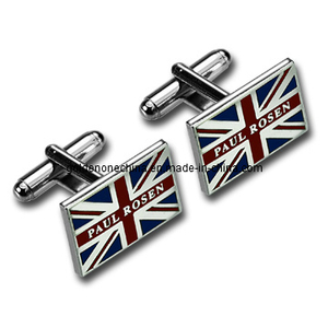 Manschettenknöpfe aus Metall mit britischer Flagge