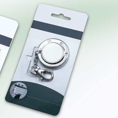 Kundenspezifischer vernickelter Trolley-Münzen-Großhandelsschlüsselbund