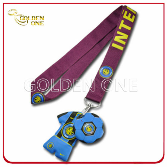 Werbegeschenk Heat Transfer Printing Satin Lanyard mit Metallhaken