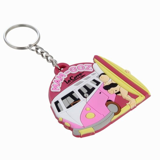 Kundengebundenes umweltfreundliches Pantoffel-Muster-Weich-PVC-Schlüsselkette