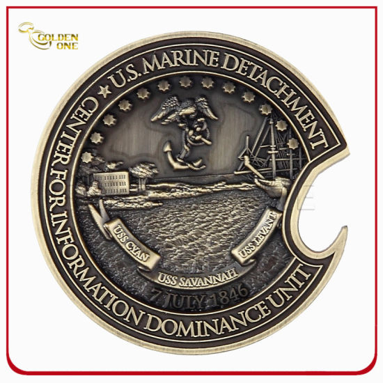 Custom Metal 3D Logo Soft Emaille Police Souvenir Challenge Coin