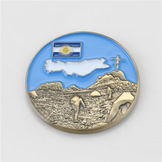 Custom Metal 3D Logo Soft Emaille Police Souvenir Challenge Coin