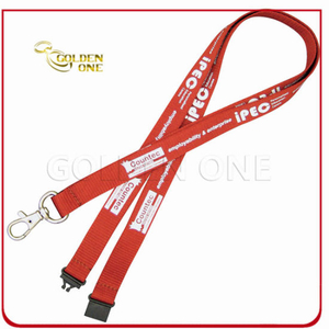 Heißes Verkaufs-Werbegeschenk-Siebdruck-Polyester-Gewebe-Lanyard