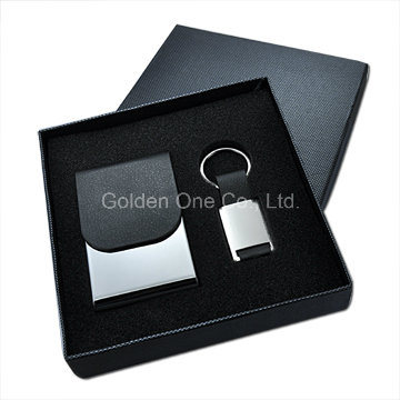 Executive Gift Geschenkset aus Holz mit Schlüsselhalter und Kugelschreiber