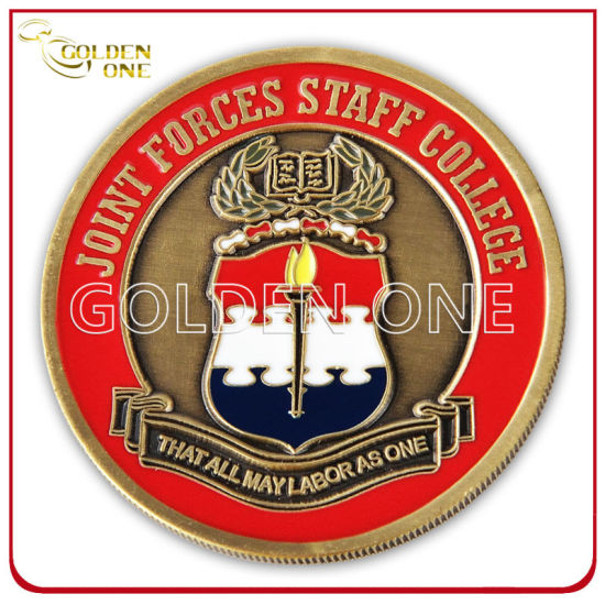 Kundenspezifische Andenkenmünze mit weichem Emaille-Wellenschliff