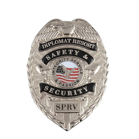 Benutzerdefiniertes zweifarbiges Metallabzeichen der US-Regierung