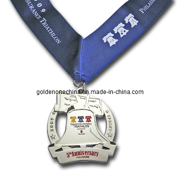 3D geformte benutzerdefinierte Figur antike silberne Souvenir-Medaille