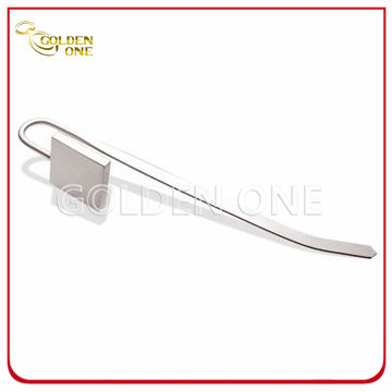 Heißes verkaufendes leeres polnisches Metall-Lesezeichen mit quadratischem Charme