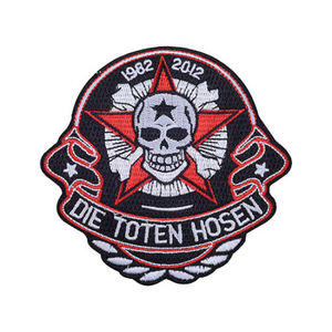 Neues Design-Stoff-Emblem-Stickerei-Patch für Gedenkgeschenk mit gewebtem Prozess