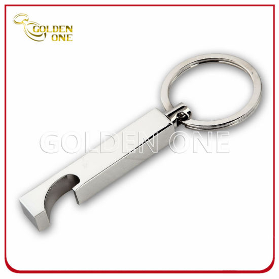 Fashion Design Flaschenöffner aus verchromtem Metall Schlüsselanhänger