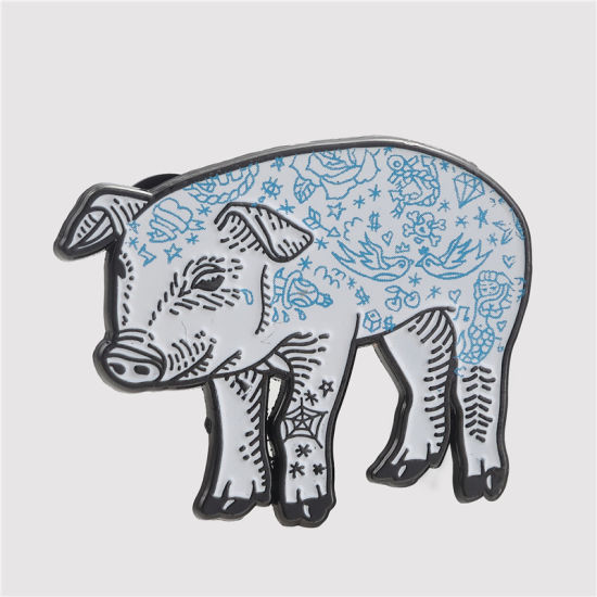 Kundenspezifisches Design Metall 2D 3D bunte Tierkarikatur-Andenken-weiche Emaille-Knopf-Revers-Stift mit Funkeln