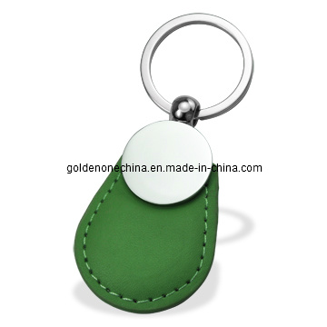 Personalisierter PU-Lederlack-Logo-Schlüsselanhänger