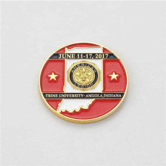 Promotion Custom Beschichtung Soft Emaille Metall Herausforderungsmünze