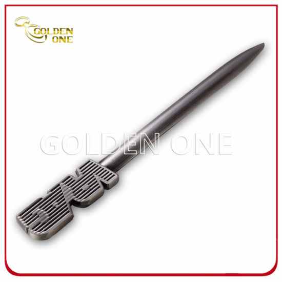 Mode Silber überzogener Brieföffner in Schwertform aus Metall