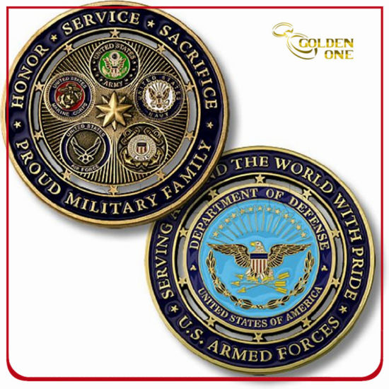 Andenkenmünze aus weichem Emaille-Metall der Sonderaktion 3D