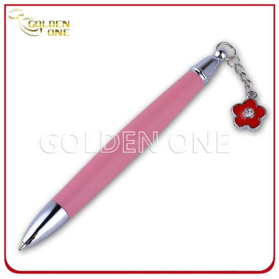 Heißer verkaufender Kugelschreiber mit kleiner Metallblume