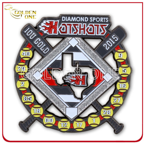 Maßgeschneiderte Baseball-Tauschnadel aus weichem Emaille-Metall