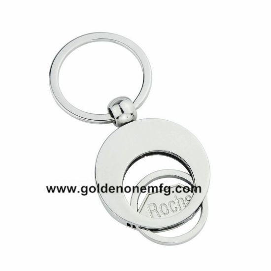 Emaille Starfish Shiny Nickel Metal Schlüsselanhänger für Promotion