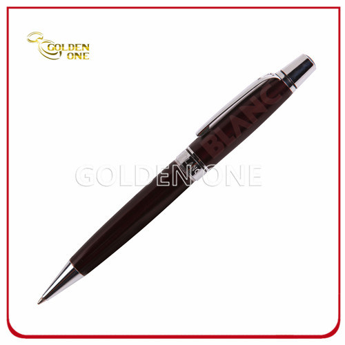 Individuell bedruckter Deluxe-Kugelschreiber aus Metall mit Twist als Executive-Geschenk