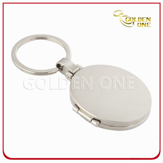 Promotion-Zinklegierungs-Fotorahmen-Schlüsselkette