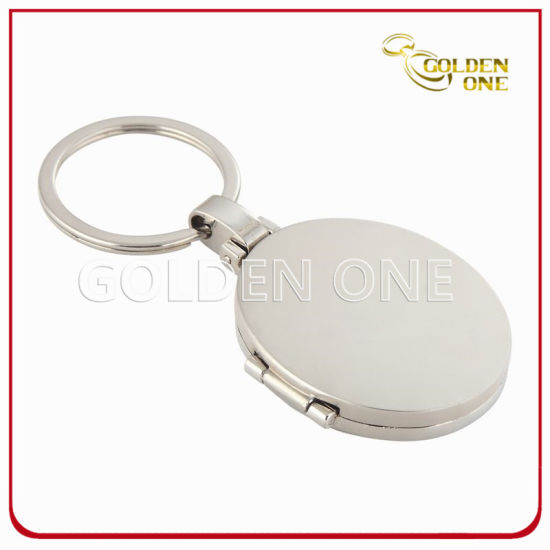 Promotion-Zinklegierungs-Fotorahmen-Schlüsselkette