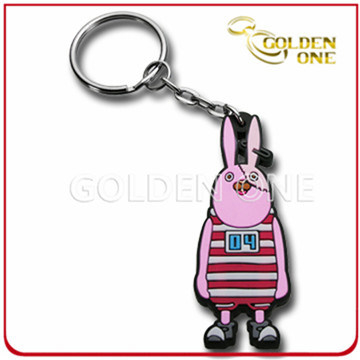 Hochwertiger, geprägter Plastic-Weich-PVC-Schlüsselanhänger