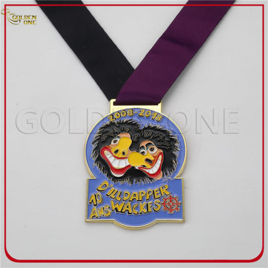 Benutzerdefinierte gestanzte Matte Gold Jiu Jitsu Medaille