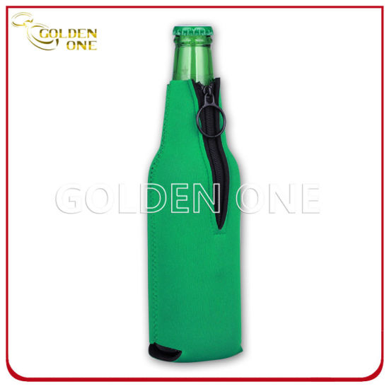 Connection Base Wasserdichter Neopren-Bierflaschenhalter mit Reißverschluss
