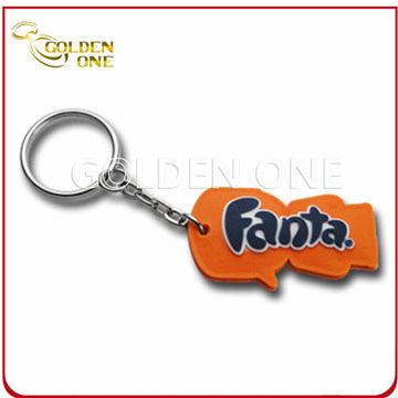 Fabrikpreis Kunststoff 3D Logo Rubber Schlüsselanhänger