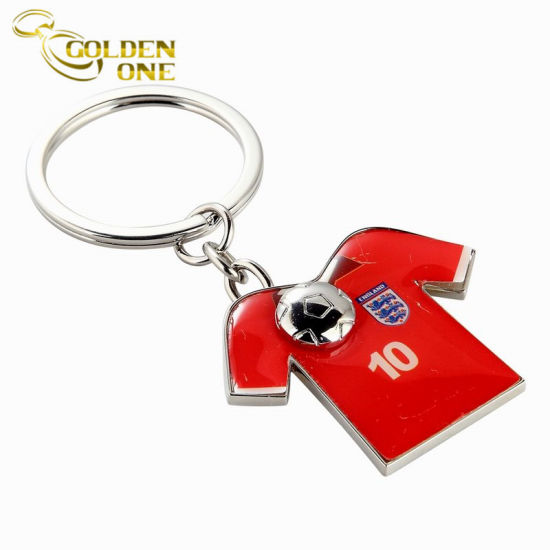 Kundenspezifischer Chrom-polierter Andenken-Metallschlüssel-Kette