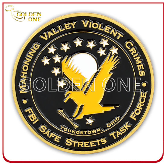 Kundenspezifische Andenkenmünze aus Zinklegierung mit weicher Emaille