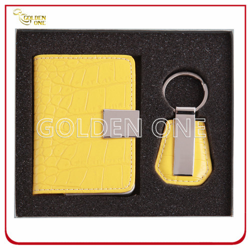 Executive-Geschenkkartenhalter und Schlüsselanhänger-Geschenkset