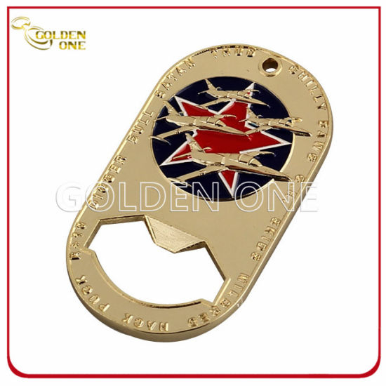 Maßgeschneiderter Souvenir-Dosenöffner aus verchromtem Metall für Casino