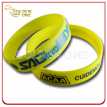 Werbegeschenk Benutzerdefiniertes Siebdruck-Silikon-Armband