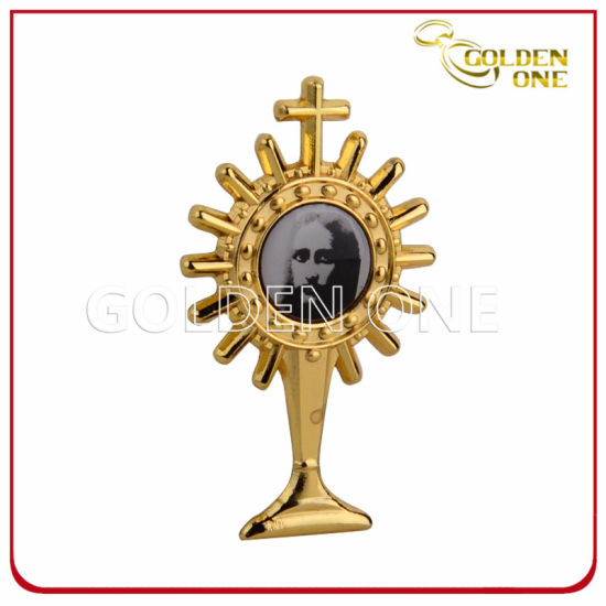 Personalisiertes, gestempeltes, graviertes, vergoldetes Metallabzeichen