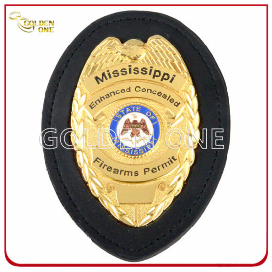 Kundenspezifisches, sternförmiges, vergoldetes Militärabzeichen mit Sicherheitsnadel