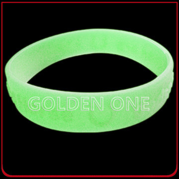Mode-kundenspezifisches leuchtendes buntes gedrucktes Logo-Silikon-Armband