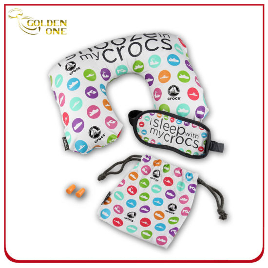 Modedesign Air Pillow Eyeshade und Earplugs Travel Set