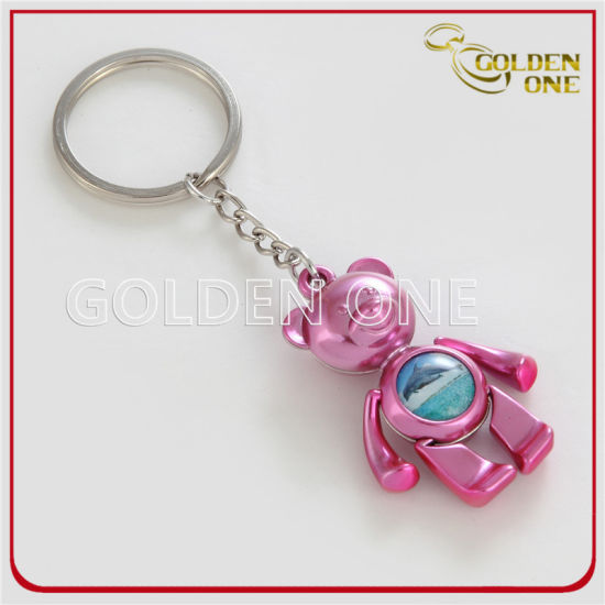 Fabrik-günstiger Preis-kundenspezifischer Metallkolben Keychain