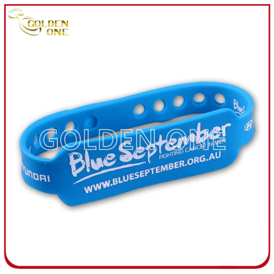 Kundenspezifisches Siebdruck-Gummiarmband