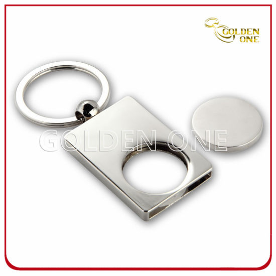 Personalisierter Perlen-Schlüsselanhänger aus vernickeltem Metall