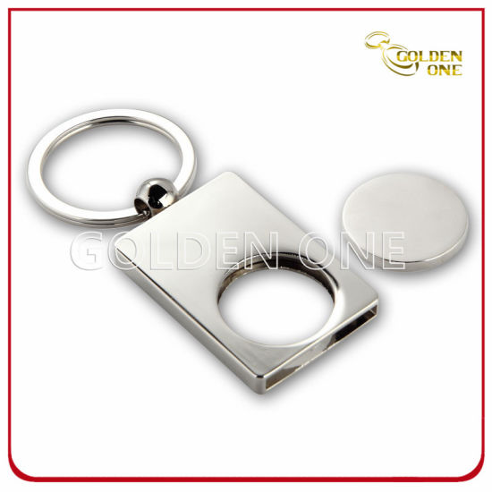 Personalisierter Perlen-Schlüsselanhänger aus vernickeltem Metall